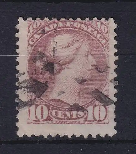 Kanada 1891 Queen Victoria 10 Cents Mi.-Nr. 31cA mit Karopunktrost-O