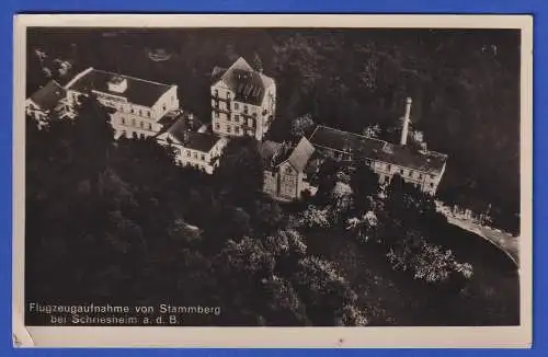 Alte AK Schriesheim Pflegeheim Haus Stammberg 1929 gel. nach Konstanz