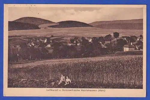 Alte AK Harriehausen (Harz) bei Bad Gandersheim 1928 gel. nach Konstanz