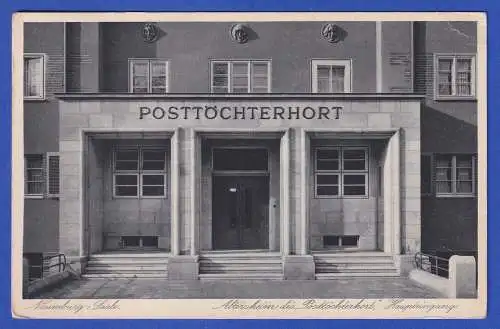 Alte AK Naumburg Posttöchterhort 1931 gel. nach Konstanz