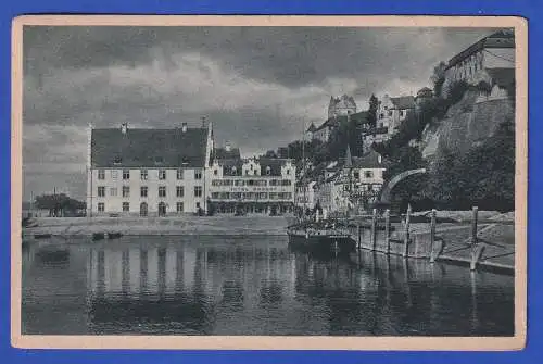 Alte AK Meersburg am Bodensee Hafen 1929 gel. nach Konstanz