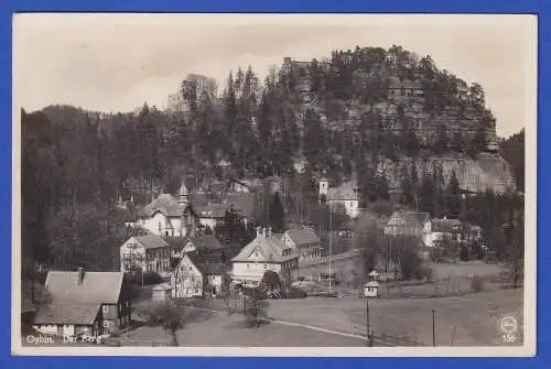 Alte AK Oybin (Sachsen) Der Berg 1936 gel. nach Konstanz