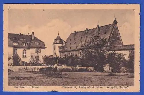 Alte AK Butzbach (Hessen) Finanzamt Amtsgericht 1928 gel. nach Konstanz