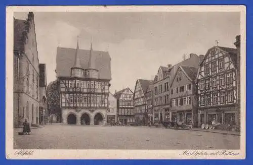 Alte AK Alsfeld (Hessen) Marktplatz und Rathaus 1931 gel. nach Konstanz