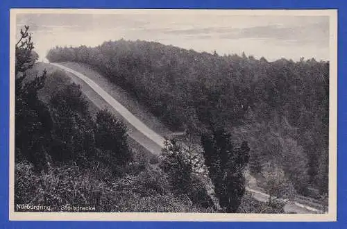 Alte AK Nürburgring Steilstrecke 1932 gel. nach Konstanz