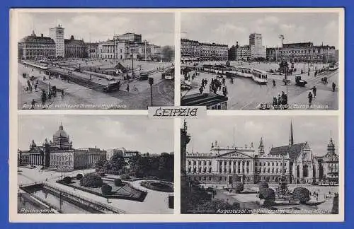 Alte AK Leipzig Stadtansichten 1936 gel. nach Konstanz