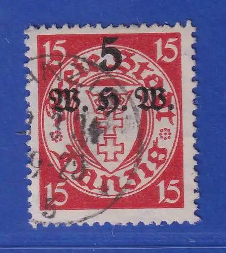 Danzig 1934 Winterhilfswerk 15+5 Pfg. Mi.-Nr. 239 gestempelt gpr. GRUBER BPP