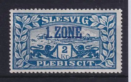 Dt. Abstimmungsgebiete Schleswig 1920 Mi.-Nr. 26b ** KB GRUBER BPP