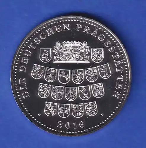 Medaille 2016 Ernst Litfass 200. Geburtstag Kupfer versilbert PP
