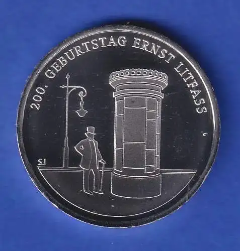 20-Euro-Gedenkmünze Deutschland 2016 Ernst Litfass 18g/Ag 925