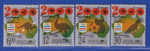 Jugoslawien 2000  Olympische Sommerspiele Sydney Mi.-Nr. 2980-2983 ** / MNH