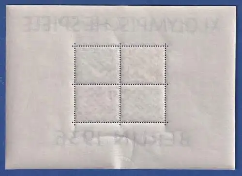 Dt. Reich 1936 Blockausgabe Olympische Spiele Mi.-Nr. Block 5 in Topqualität ** 