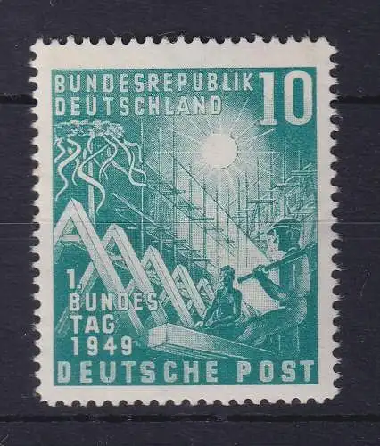 Bundesrepublik 1949 Bundestag 10 Pfg. Mi.-Nr.111 postfrisch **