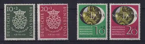 Bundesrepublik 1950 Mi.-Nr. 121-122 und 141-142 postfrisch **