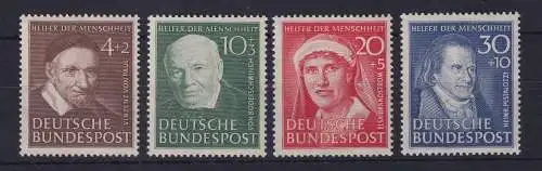 Bundesrepublik 1951 Helfer der Menschheit  Mi.-Nr. 143-146 postfrisch **