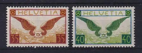 Schweiz 1929 Luftpost Mi.-Nr. 233-234x ungebraucht *