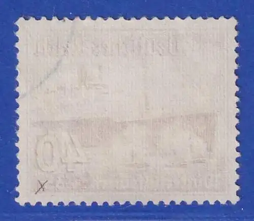 Dt. Reich 1937 Schiffe 40Pfg senkr. Riffelung gpr. mit KB SCHLEGEL D. BPP