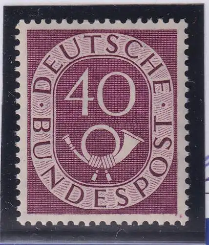 Bundesrepublik 1951 Posthorn 40 Pfg. Mi.-Nr.133 postfrisch ** KB SCHLEGEL BPP