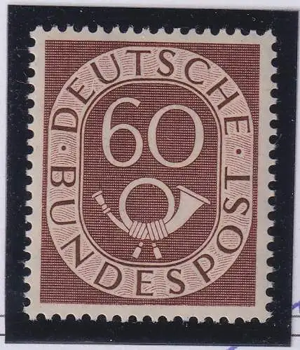 Bundesrepublik 1951 Posthorn 60 Pfg. Mi.-Nr.135 postfrisch ** KB SCHLEGEL BPP