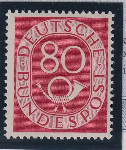 Bundesrepublik 1951 Posthorn 80 Pfg. Mi.-Nr.137 ** Befund SCHLEGEL BPP