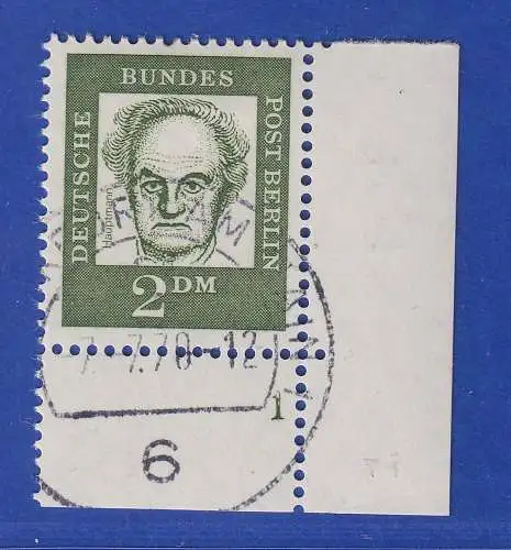 Berlin 1962 Gerhard Hauptmann Mi.-Nr. 213 ER mit Formnr. 1 O gpr. SCHLEGEL BPP