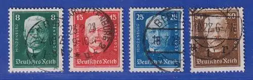 Dt. Reich 1927 Hindenburg Mi.-Nr. 403-406 Satz O teils gpr. SCHLEGEL BPP