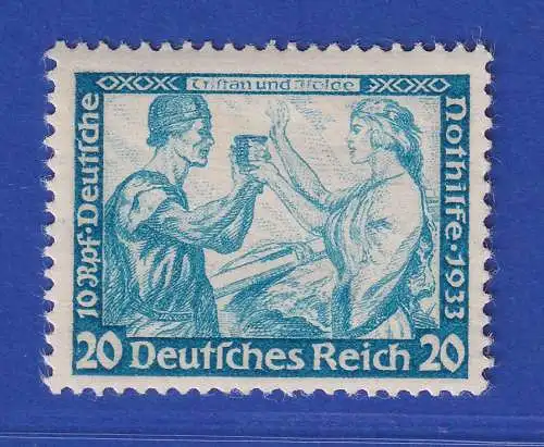 Dt. Reich 1933 Nothilfe Wagner-Opern Tristan Mi.-Nr. 505A ** Attest SCHLEGEL BPP