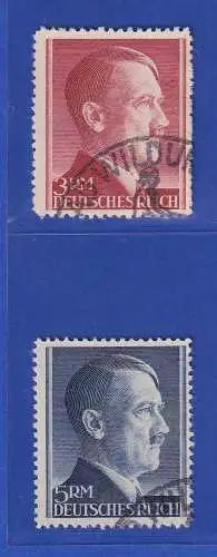 Dt. Reich 1942 Hitler Mi.-Nr. 801A, 802A mit So.-O WILDUNGEN ** KB SCHLEGEL BPP