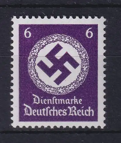 Dt. Reich 1943 Dienstmarke 6 Pfg. Mi.-Nr. 169b postfrisch ** 