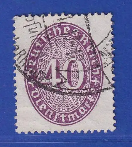 Dt. Reich 1927 Dienstmarke 40 Pfg. Mi.-Nr. 121Y O gpr. SCHLEGEL BPP