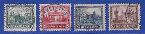 Dt. Reich 1930 Nothilfe Bauwerke Mi.-Nr. 450-453 O (Nr. 453 gpr. SCHLEGEL BPP)