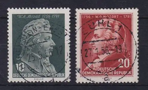 DDR 1956 W. A. Mozart  Mi.-Nr. 510-511 O 