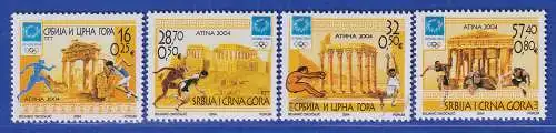 Jugoslawien 2004 Olympische Sommerspiele Athen IMi.-Nr. 3208-3211 ** / MNH