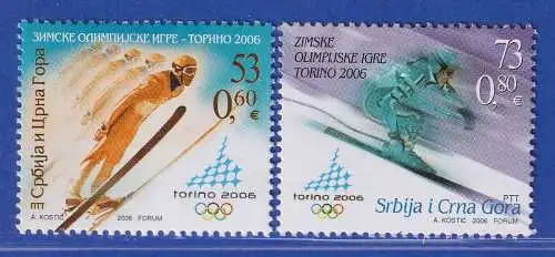 Jugoslawien 2006 Olympische Winterspiele, Turin  Mi.-Nr. 3313-3114 ** / MNH