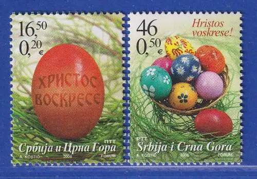 Jugoslawien 2006 Ostern Mi.-Nr. 3315-3116 ** / MNH