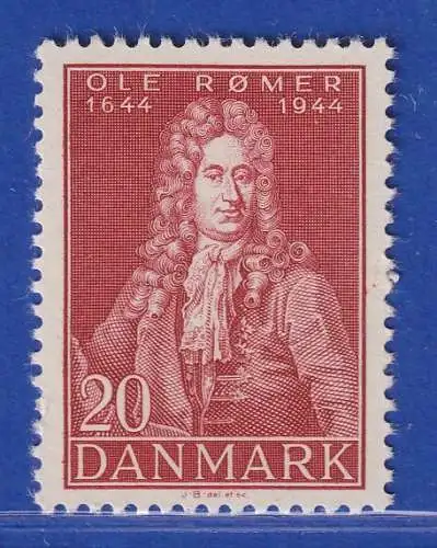 Dänemark 1944 Mi.-Nr. 285  300.Geb. Ole Römer, Astronom ** / MNH