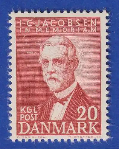 Dänemark 1947 Mi.-Nr. 301  100 Jahre Carlsberg-Brauerei ** / MNH