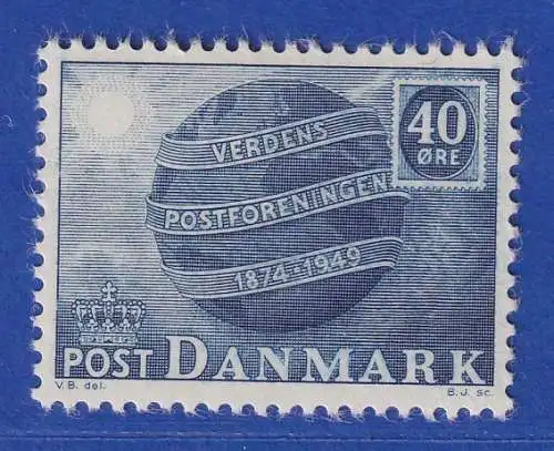 Dänemark 1949 Mi.-Nr. 320 75 Jahre Weltpostverein  ** / MNH