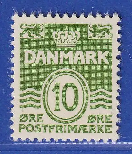 Dänemark 1951 Mi.-Nr. 328x Freimarke: Wellenlinien 10 Öre ** / MNH