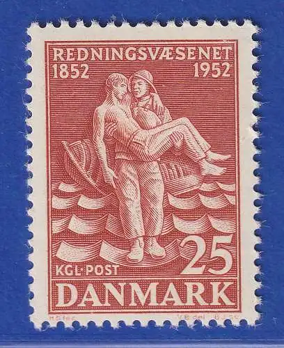 Dänemark 1952 Mi.-Nr. 330  100 Jahre Seenotrettungsdienst.  ** / MNH