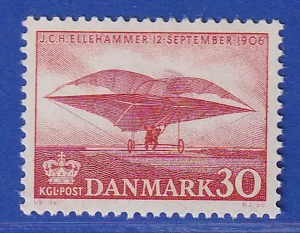 Dänemark 1955 Mi.-Nr. 363  50 J. Flugversuch Ellehammer ** / MNH