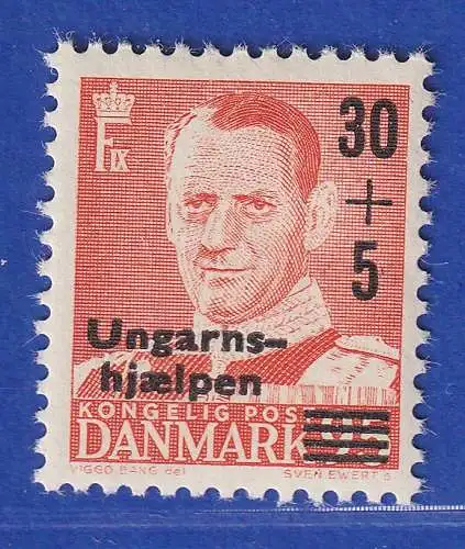 Dänemark 1957 Mi.-Nr. 366 Ungarnhilfe des Dänischen roten Kreuzes ** / MNH