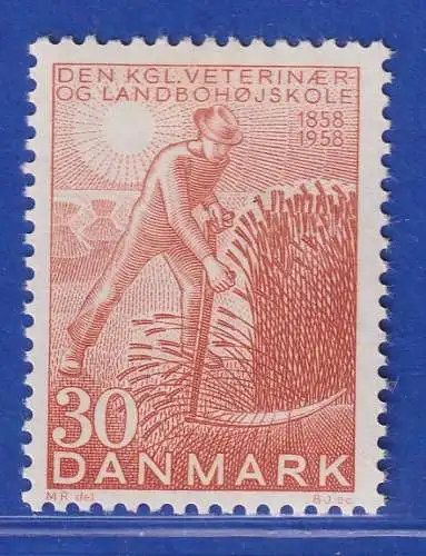 Dänemark 1958 Mi.-Nr. 369 Veterinär- und Landwirtschaftsschule ** / MNH