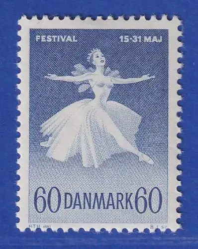 Dänemark 1962 Mi.-Nr. 403y Ballett-und Musikfestspiele Kopenhagen  ** / MNH