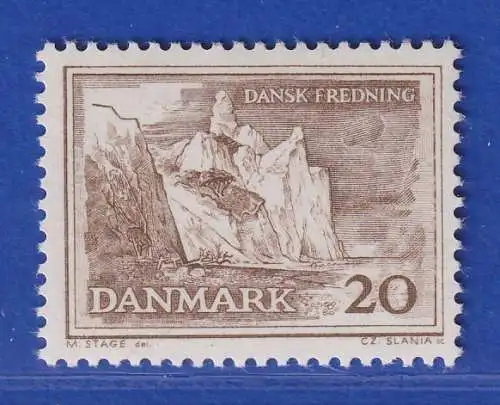 Dänemark 1962 Mi.-Nr. 408x  Kreidefelsen der Insel Mon ** / MNH