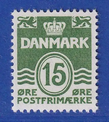 Dänemark 1963 Mi.-Nr. 410x  Freimarke: Wellenlinien 15 Ö ** / MNH