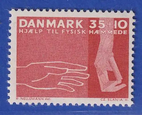 Dänemark 1963 Mi.-Nr.415x  Hilfe für Körperbehuderte ** / MNH