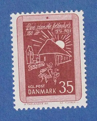 Dänemark 1964 Mi.-Nr.420y  150 Jahre Einführung von Volksschulen ** / MNH