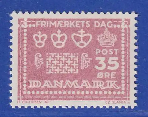 Dänemark 1964 Mi.-Nr.424x  Tag der Briefmarke Wasserzeichen ** / MNH