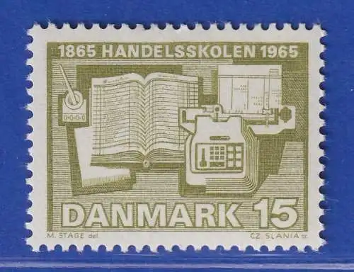 Dänemark 1965 Mi.-Nr.426y  100 Jahre Handelsschulen in Dänemark  ** / MNH